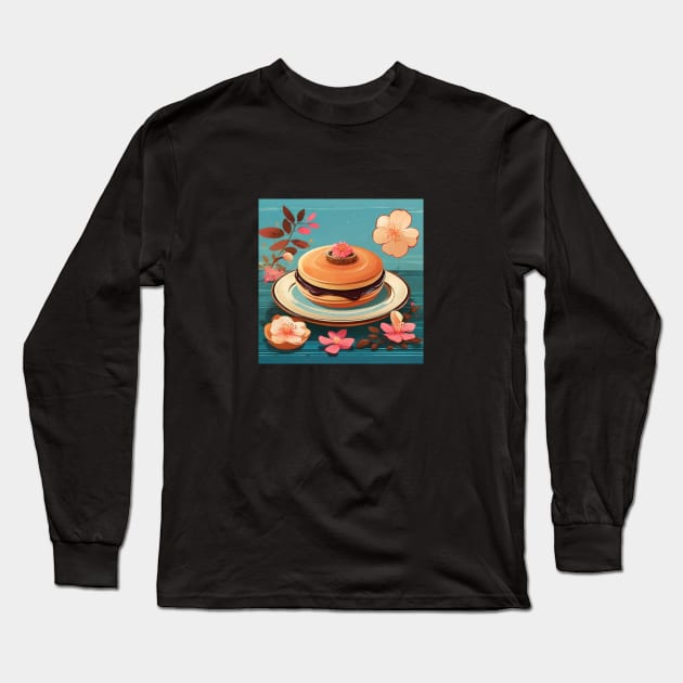 Dorayaki Kawaii Yummy Vintage Since Established Long Sleeve T-Shirt by Flowering Away